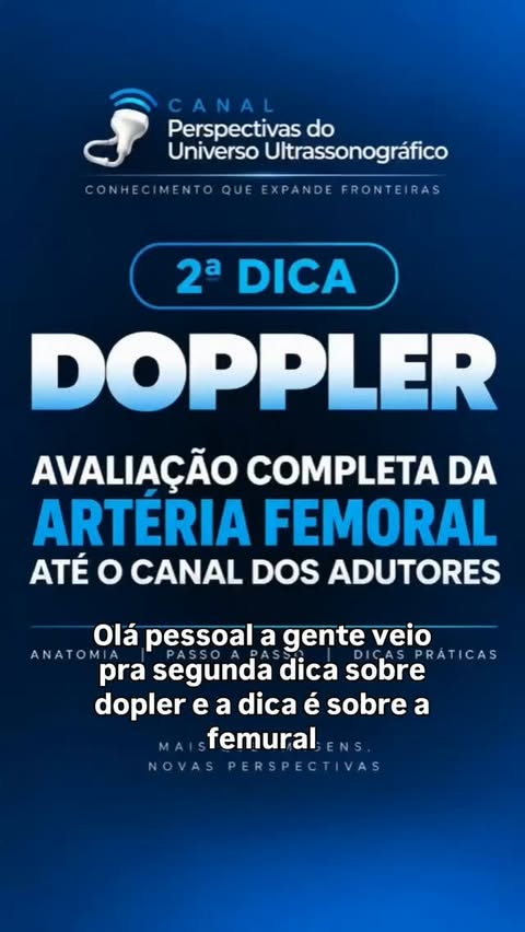 Post sobre a avaliação da artéria femoral no doppler